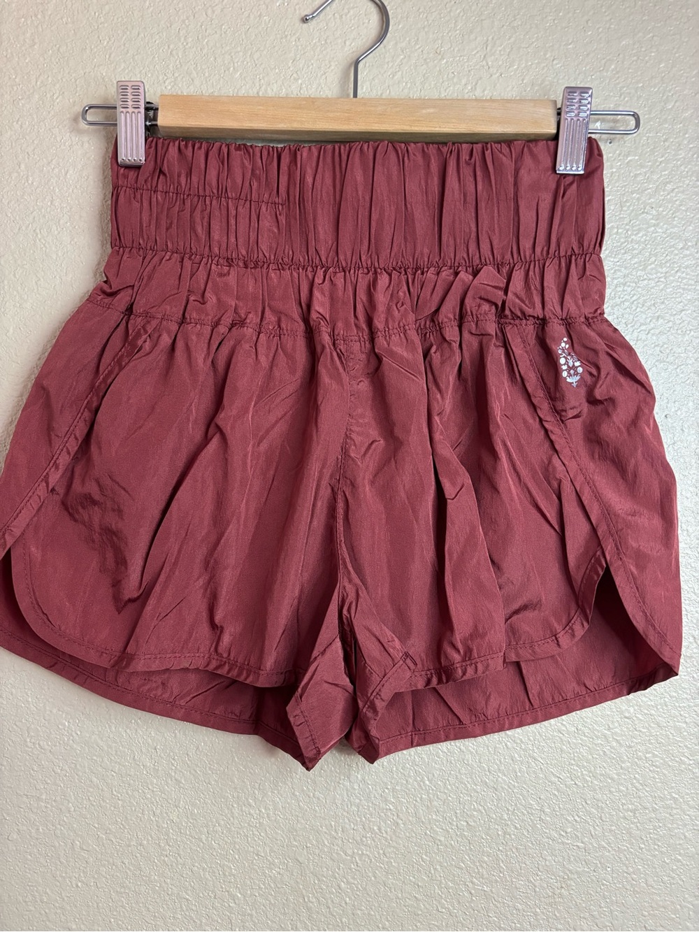Free People Movement The Way Home Short Jasper athletic Running Burgundy Merlot